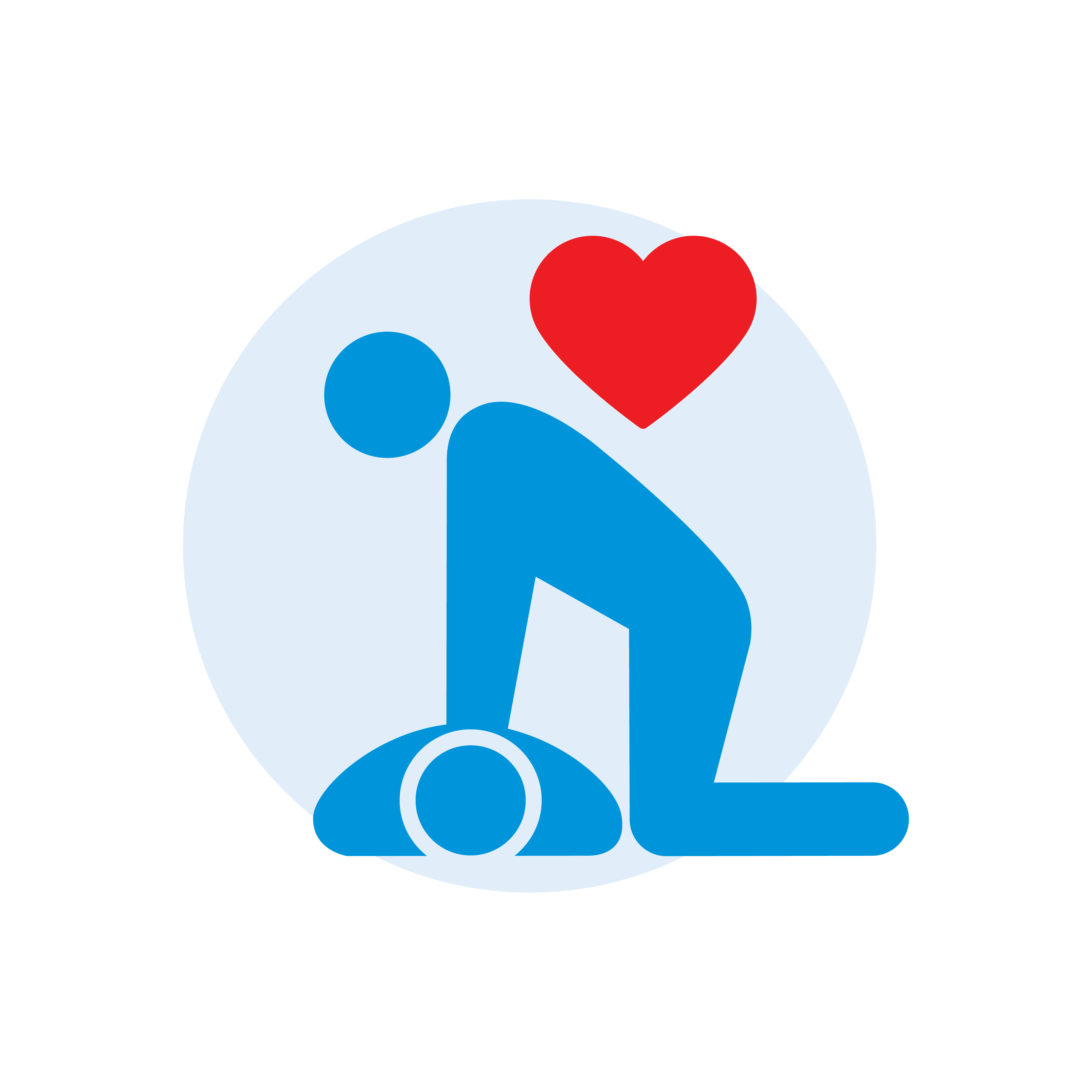 Person performing CPR on another person who is lying flat on the ground